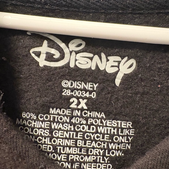 Tinker Bell Believe Hoodie Black Size 2x Brand Disney Soft Fabric Lightweight - Picture 3 of 9